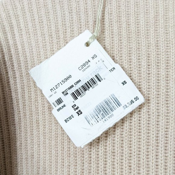 BRUNELLO CUCINELLI Beige Cashmere Beaded Dolman Sweater NWT XS - Picture 10 of 10